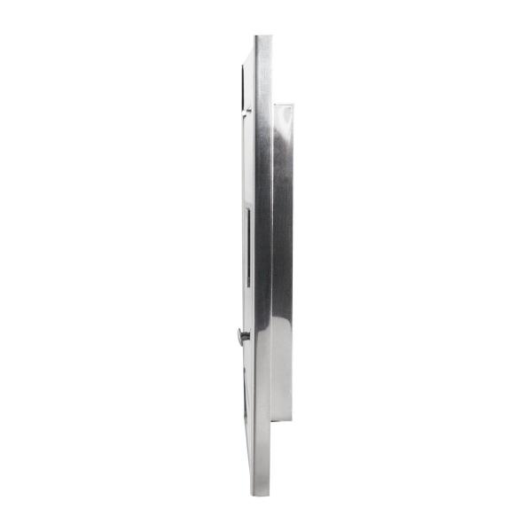 visor de gás em 100% Inox polido brilhante espelhado Design moderno clean - Techinox Imagem de visor de gás em 100% Inox polido brilhante espelhado Design moderno clean