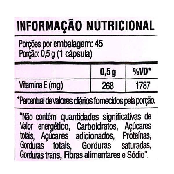 Imagem de Vit E 400Ui 45 Cápsulas Vitaminlife