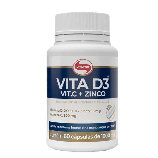 Imagem de Vita D3 Vit.c + Zinco Vitafor 60 Cáps