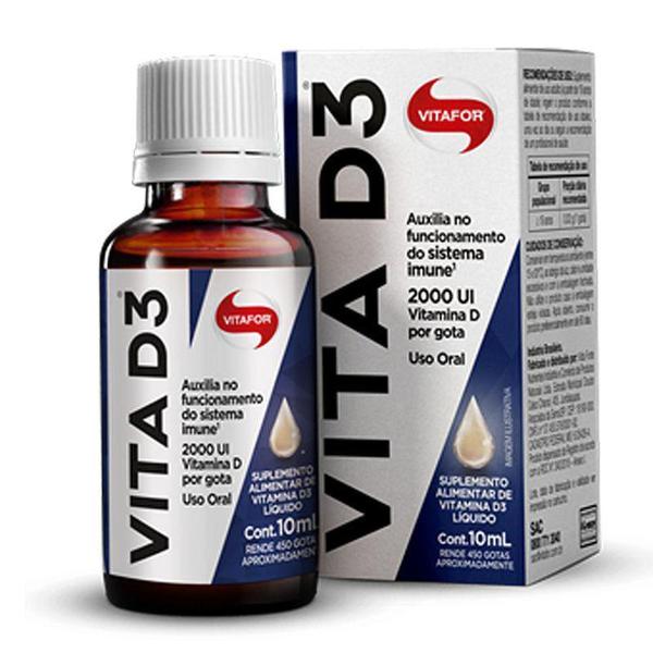 Imagem de Vita D3 Vitamina D 2000ui Vitafor 10ml em Gotas