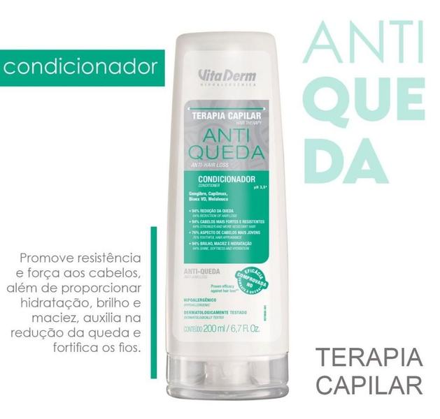 Imagem de Vita Derm Condicionador Anti Queda Terapia Capilar 200ml