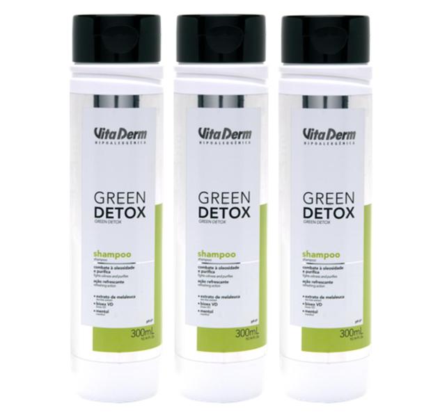 Imagem de Vita Derm Green Detox Shampoo - 400ml - 3 unidades