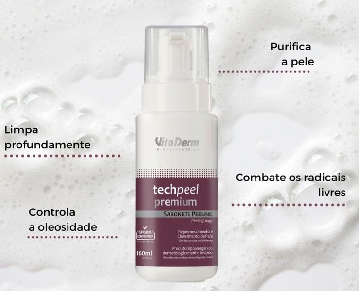 Imagem de Vita Derm Sabonete Peeling Clareador Rejuvenescedor Techpeel