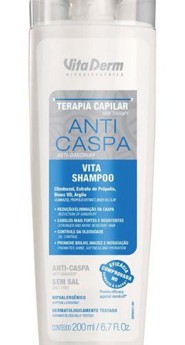 Imagem de Vita Shampoo Anti Caspa E Controle Da Oleosidade 200ml Vita Derm