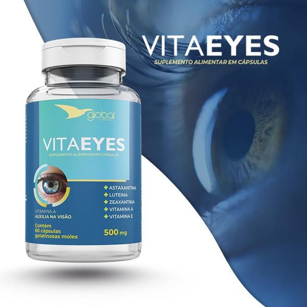 Imagem de Vitaeyes 500mg - Astaxantina- 60caps- Global