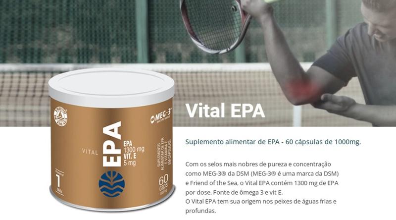 Imagem de Vital EPA Omega 3  (EPA de 1.300 mg e Vitamina E de 5mg) com 60 cápsulas -Vital Atman