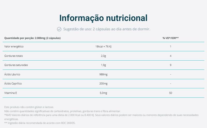 Imagem de Vital inib f: vitamina e - com óleo de coco e orégano  60 cáps