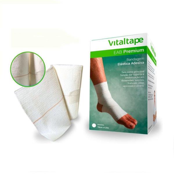 Imagem de Vitaltape AEB Premium Branca Fisiovital 10 cm x 4,5 m