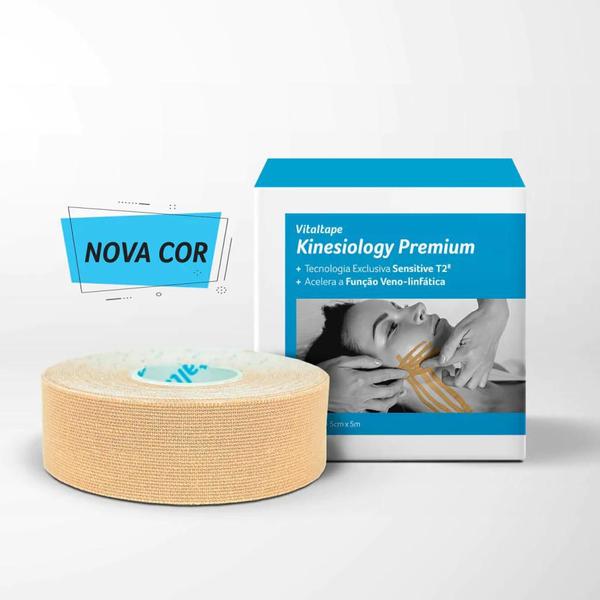Vitaltape Kinesiology Premium 2,5cm - Fisiovital Imagem de Vitaltape Kinesiology Premium 2,5cm