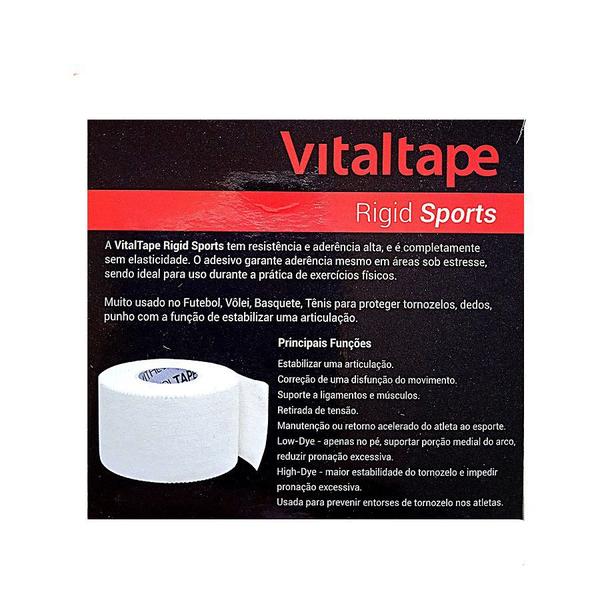 Imagem de VitalTape RIGID SPORTS Branca 3,8cmx10m - Faixa Ortopedica