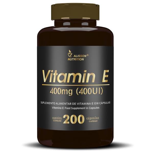 Imagem de Vitamin E 400mg 400UI 200 capsulas softgels - Alisson Nutrition