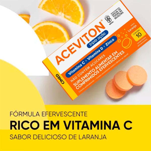 Imagem de Vitamina Aceviton Tripla Ação 10 Cpr Efervecente