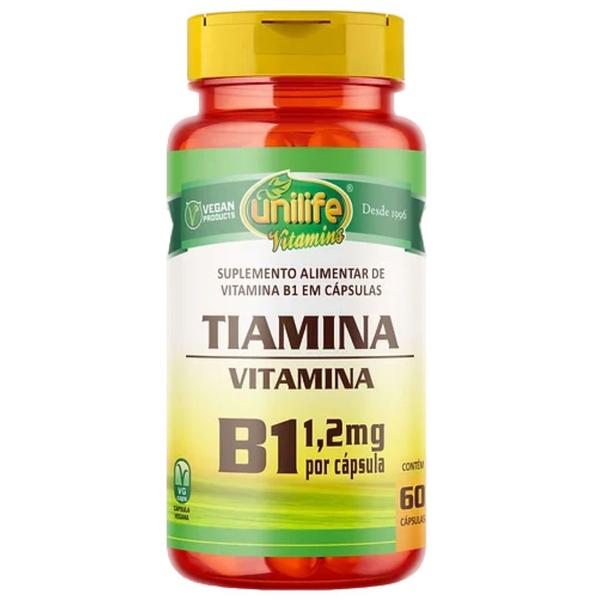 Imagem de Vitamina B1 Tiamina Vegana 60 cápsulas de 500mg