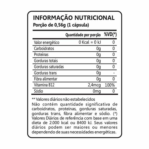Imagem de Vitamina B12 100% IDR 60 Cápsulas Maxinutri