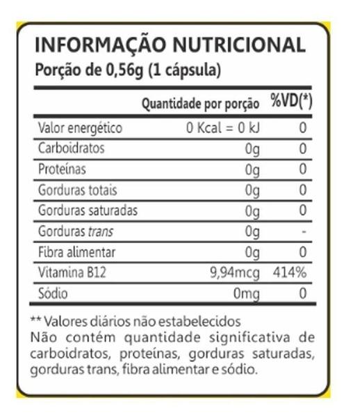 Vitamina B12 100% Idr Com 60 Cápsulas - Maxinutri Imagem de Vitamina B12 100% Idr Com 60 Cápsulas - Maxinutri