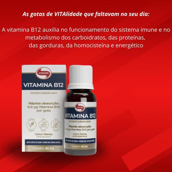 Imagem de Vitamina B12 - 20ml menta - Vitafor