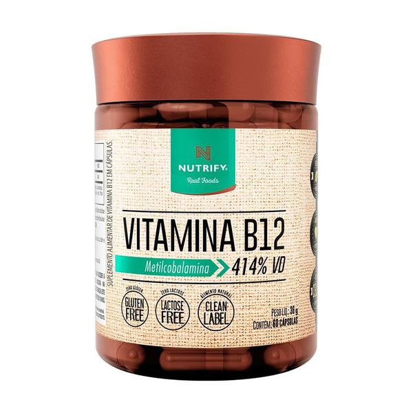 Vitamina B12 60 caps Nutrify Imagem de Vitamina B12 60 caps Nutrify