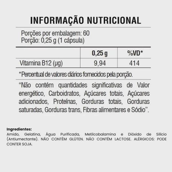 Imagem de Vitamina B12 Com 60 Cápsulas Vitaminlife