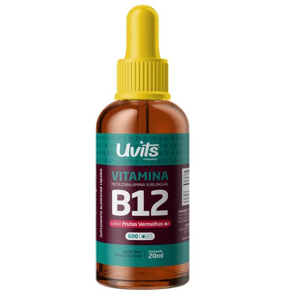 Imagem de Vitamina B12 Em Gotas Metilcobalamina 20ml 600 Doses - Uvits