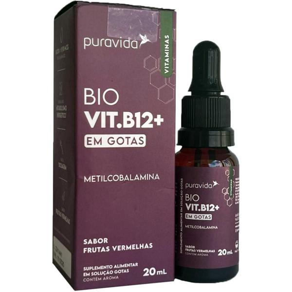 Imagem de Vitamina B12 Gotas Puravida 2 X 20ml