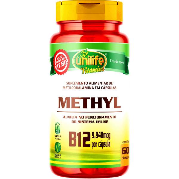 Imagem de Vitamina B12 Methyl Metilcobalamina Unilife 60 Cáp. - Vegano