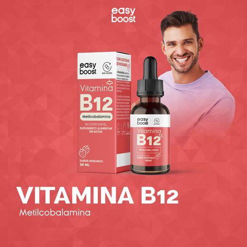 Imagem de Vitamina B12 Metilcobalamina 413% Easyboost 60ml Kit 2x