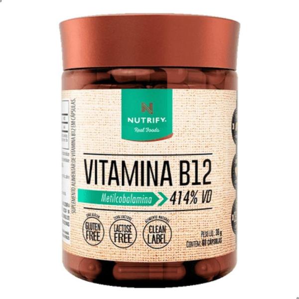 Vitamina B12 Metilcobalamina 414% VD 60 Capsulas Nutrify Vitamina B12 Metilcobalamina 414% VD 60 Capsulas Nutrify