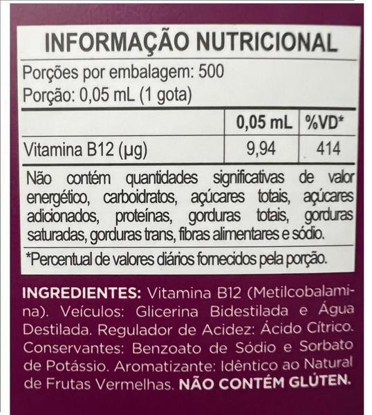 Imagem de Vitamina B12 Metilcobalamina Gotas 25Ml Fitoprime