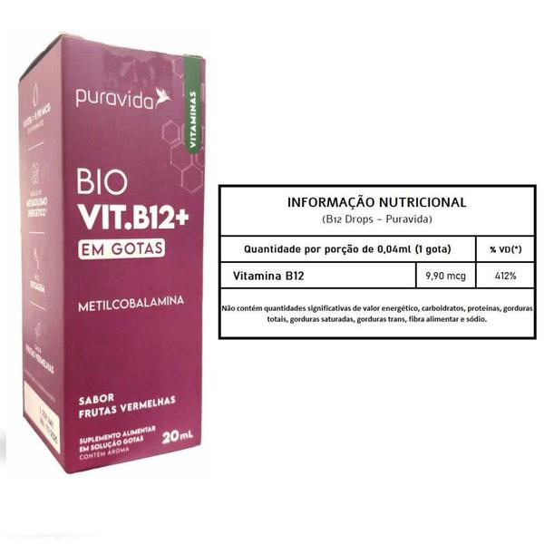 Imagem de Vitamina B12 Metilcobalamina - Puravida 20ml