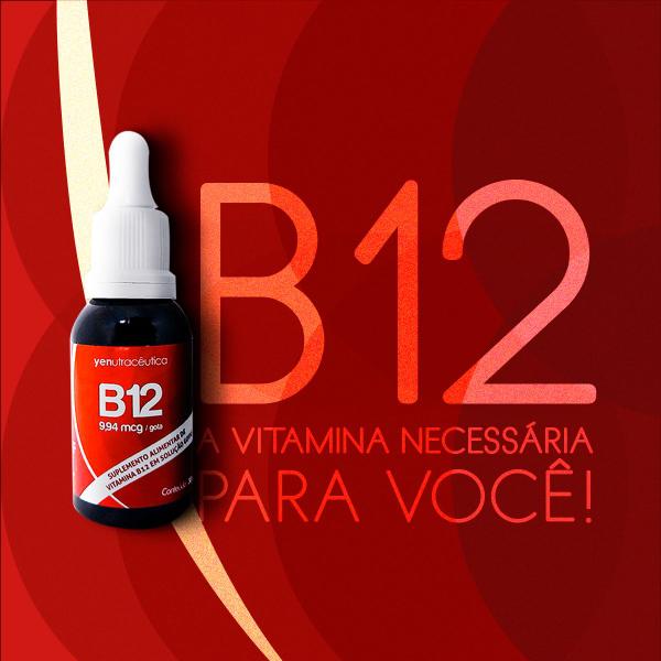 Imagem de Vitamina B12  Solução Gotas  30 ml  Yenutracêutica