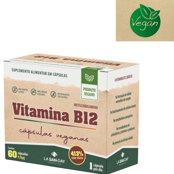 Imagem de vitamina b12 vegana metilcobalamina 60cp 413% valor diário