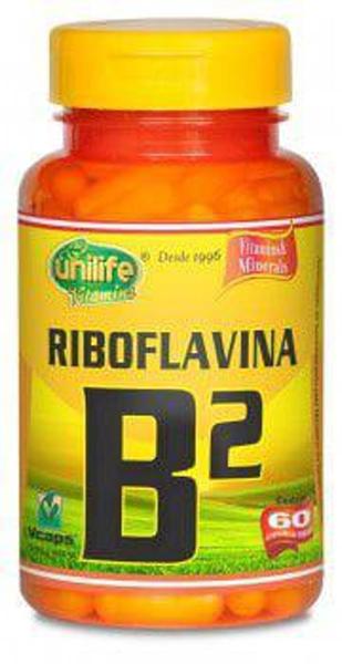 Imagem de Vitamina B2 60 Cápsulas 500mg Riboflavina - Unilife