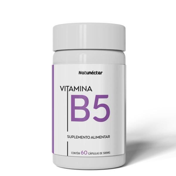 Imagem de Vitamina B5 Ácido Pantotênico Natunéctar 60 Capsulas 500mg