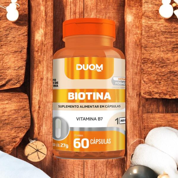 Imagem de Vitamina B7 Biotina 2 X 60 Cápsulas Duom