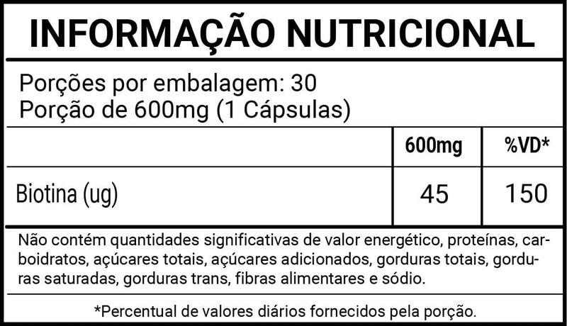 Imagem de Vitamina B7 Biotina 3 X 60 Cápsulas Katiguá