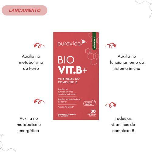 Imagem de Vitamina Bio B+ Vitaminas Complexo B Pura Vida Imunidade Sabor Sem Sabor