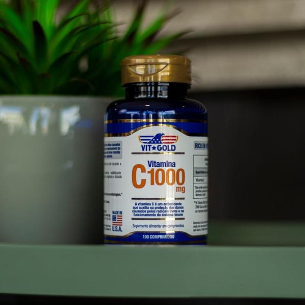 Imagem de Vitamina C 1000 mg Vitgold 100 comprimidos