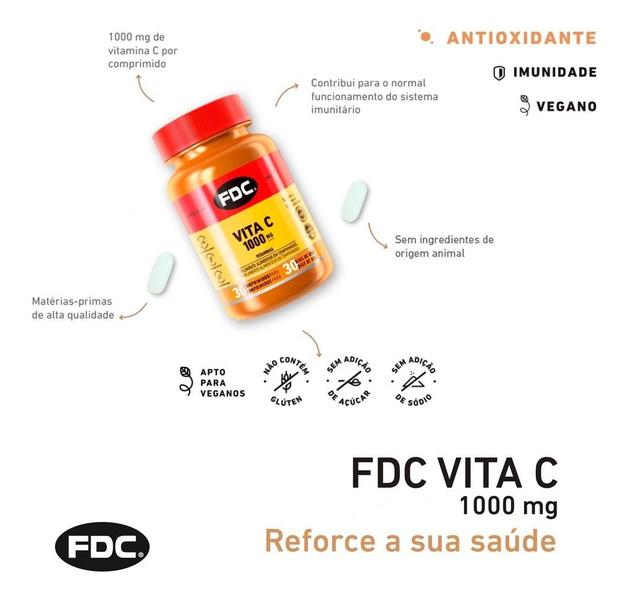 Imagem de Vitamina C 1000mg Fdc 100 Comprimidos - Importada