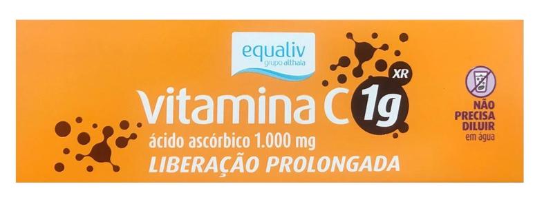 Imagem de Vitamina C 1Gr Xr Liberação Prolongada Com 10Cp  Equaliv