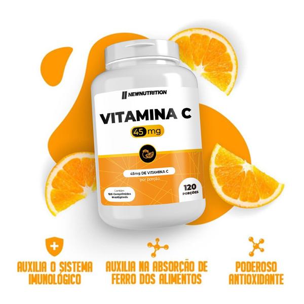 Imagem de Vitamina C 500mg - 120 Comprimidos NewNutrition