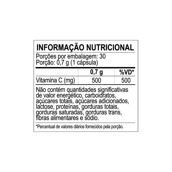 Imagem de Vitamina c 500mg 30caps - sanavita