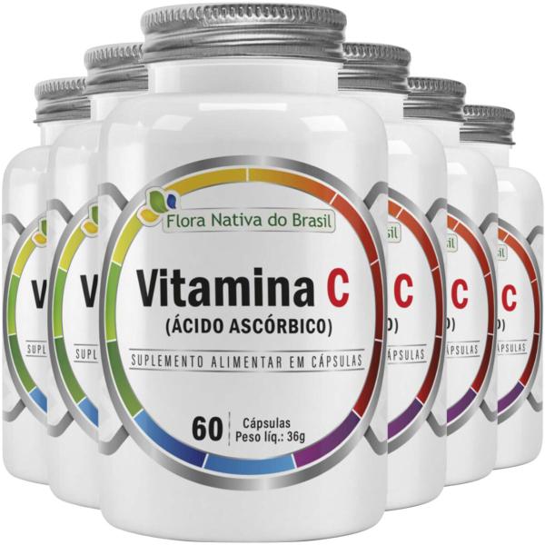 Imagem de Vitamina C 500mg 6 X 60 Cápsulas - Flora Nativa