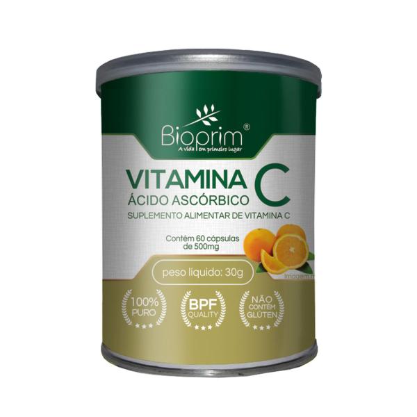 Imagem de Vitamina C Ácido Ascórbico 60 Cápsulas Bioprim