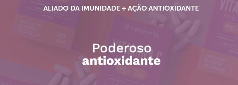 Imagem de Vitamina C com 30 cápsulas Vegetais-Sanavita-KIT com 02 Unidades 