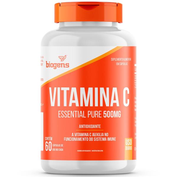 Imagem de Vitamina C Essential Pure 500Mg, 60 Cápsulas, Biogens