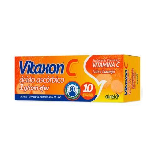 Imagem de Vitamina C Vitaxon C 1 G Com 10 Comprimidos Efervescentes