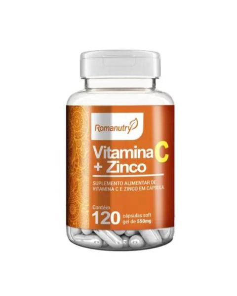 Imagem de Vitamina C + Zinco 120 Capsulas 500mg - Romanutry