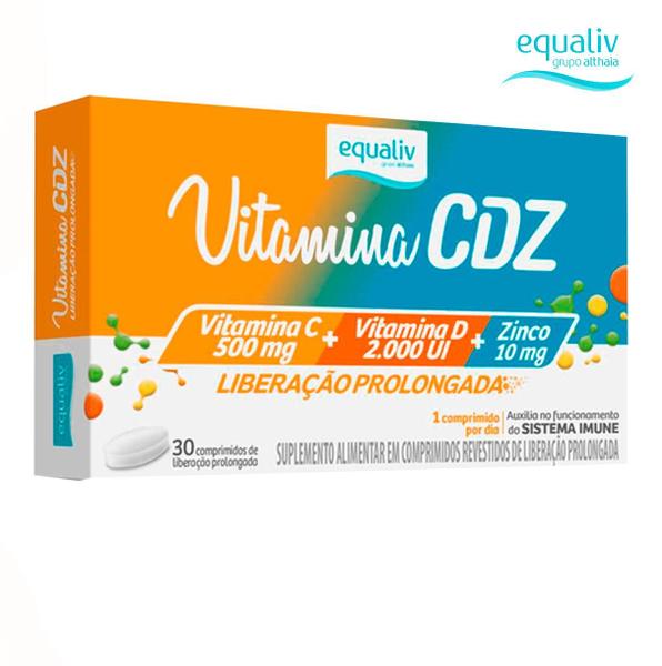 Imagem de Vitamina CDZ Zinco + C + D Equaliv - 30 Comprimidos