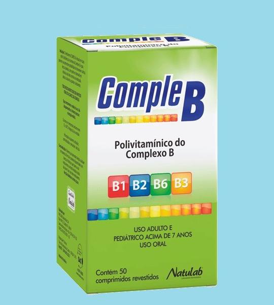 Imagem de Vitamina Complexo B C/50 Comprimidos Revestidos - Natulab