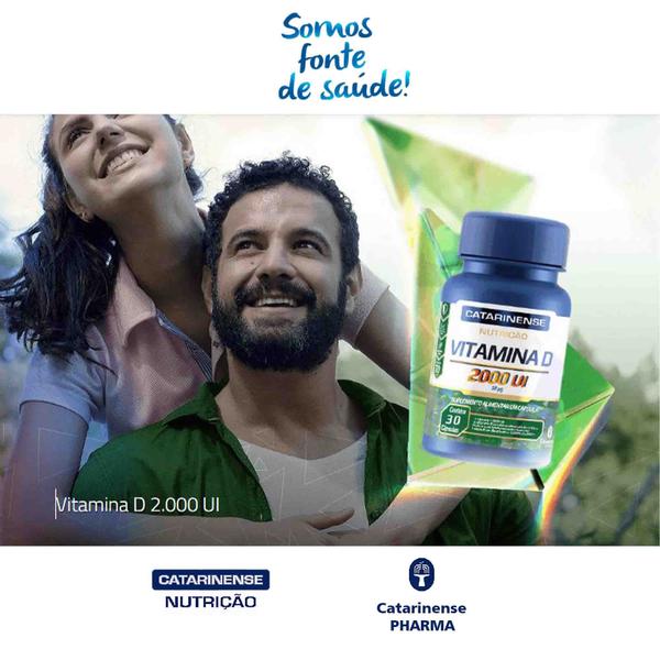 Imagem de Vitamina D 2000 Ui 90 Cápsulas Catarinense Pharma Kit 3 un